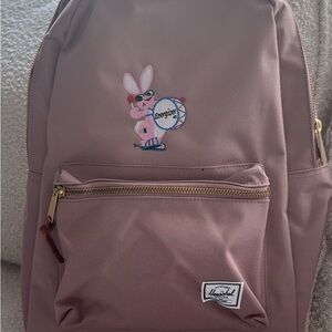 Herschel Pink Backpack with Energizer Bunny